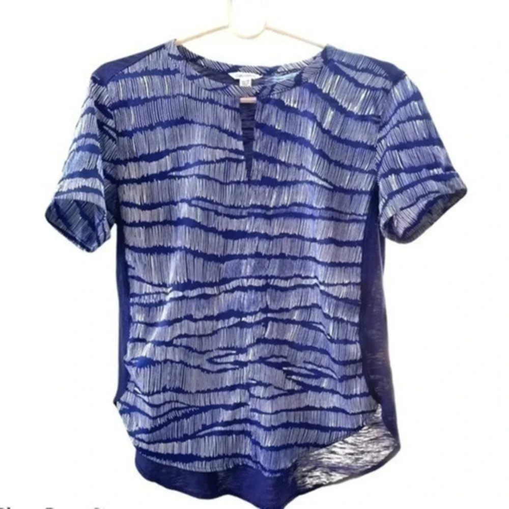 Calvin Klein blouse blue with white prints…